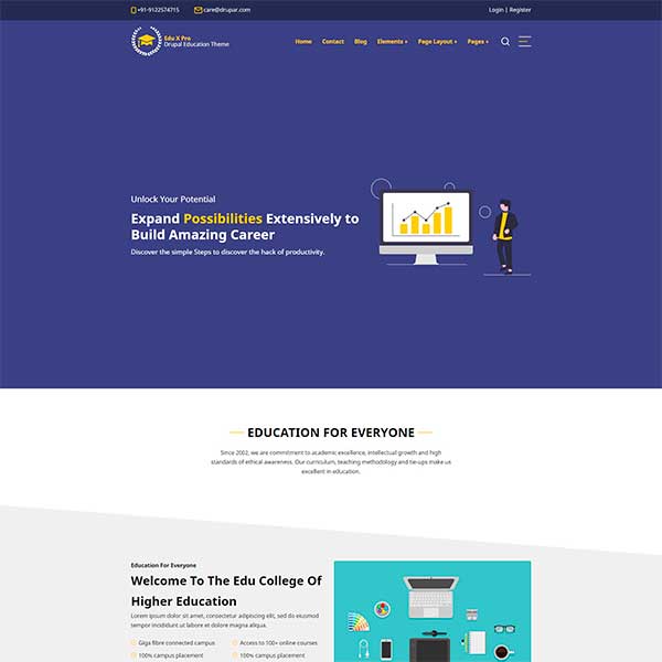 eduXpro drupal theme