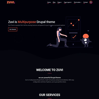 zuvi drupal theme